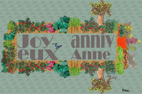 Carte anniversaire, Anne 2021