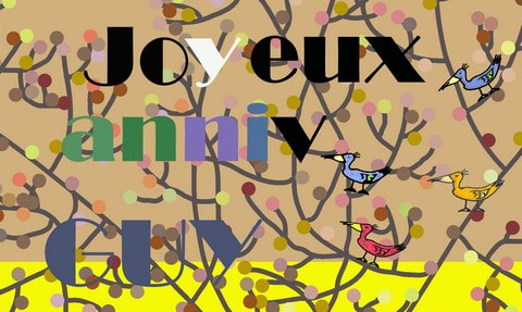 Carte anniversaire, Guy 2020
