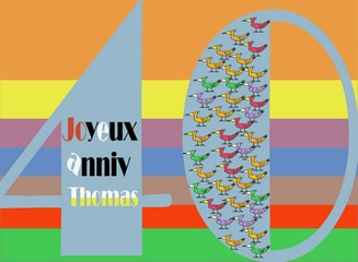 Carte anniversaire, Thomas