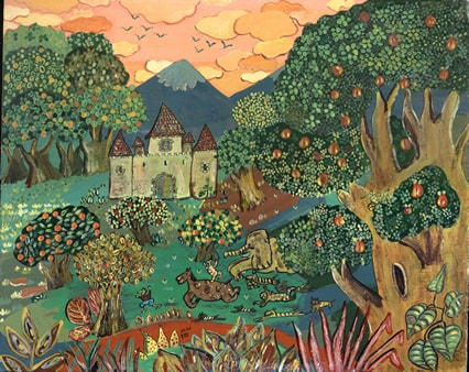 Venez voir !, peinture d’un château