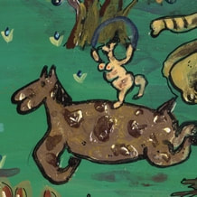 Détail du tableau Venez voir !