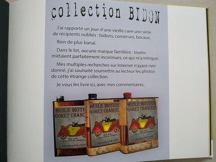 Collection Bidon - page d'introduction