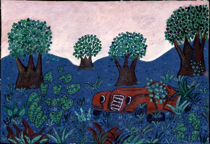 Sans titre, peinture d’une épave