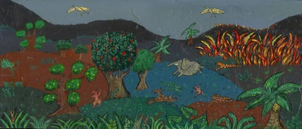Sans titre, peinture d’incendie