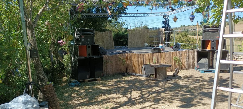 Une des scènes avant spectacle