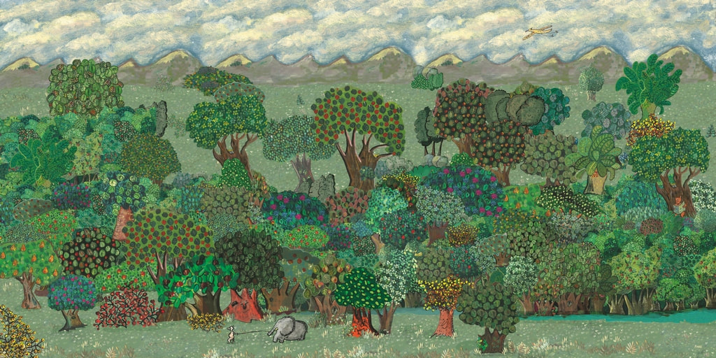 Forêt Bâche - PVC - 2 m x 1 m