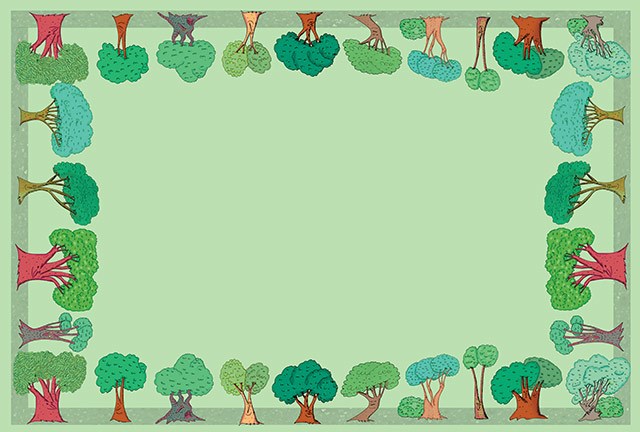 Nappe arbres, maquette