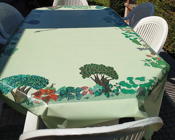 Nappe champêtre, en situation