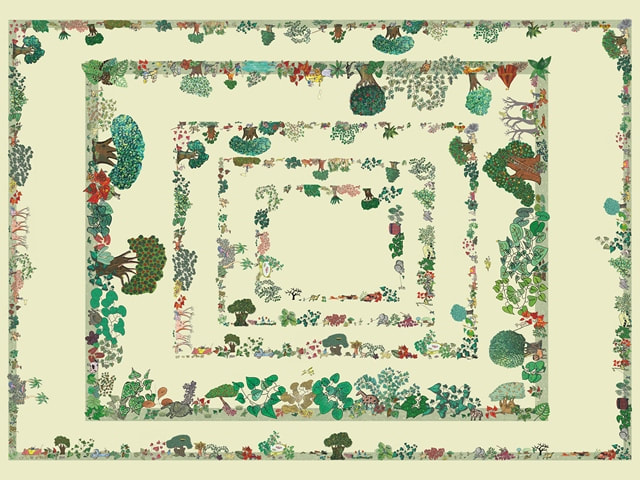 Nappe champêtre, maquette