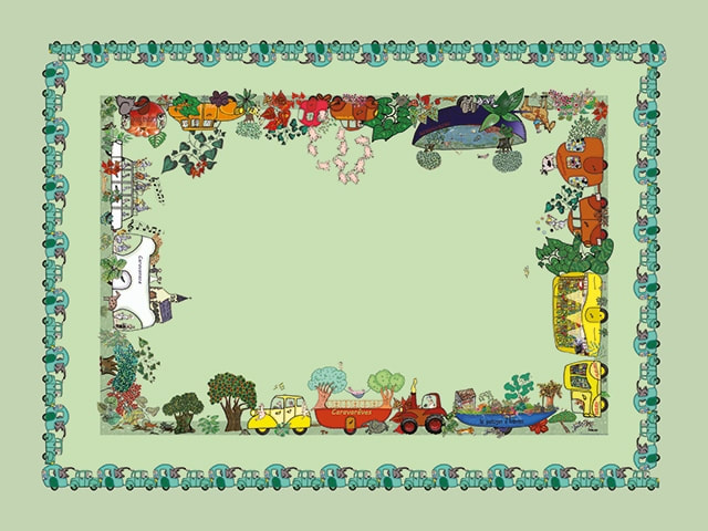 Nappe Fantasticaravanes, série verte