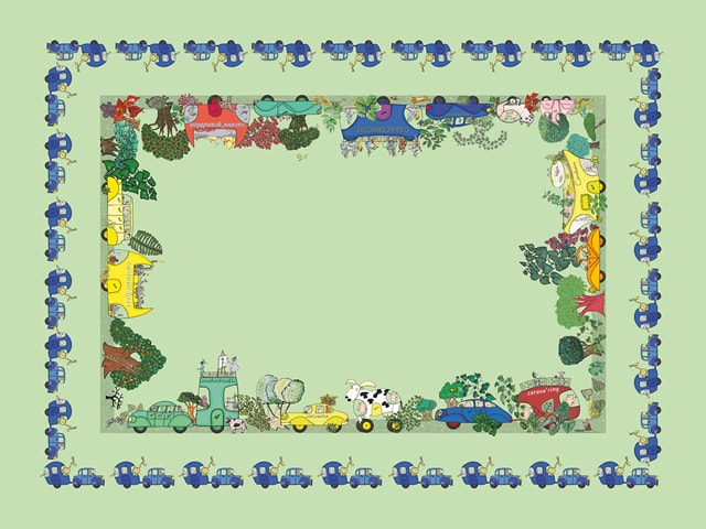 Nappe Fantasticaravanes, série bleue