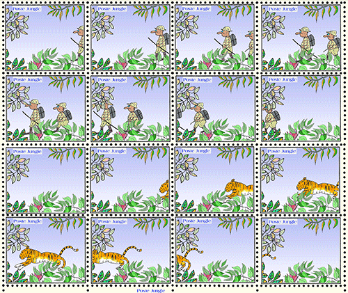 Poste Jungle - planche 1ère version