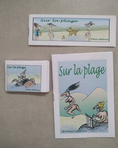 Couvertures imprimées du livret Sur la plage