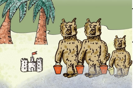 Le château de sable - détail