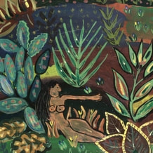 Détail du tableau Hommage au Douanier Rousseau