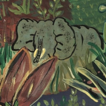 Détail du tableau Hommage au Douanier Rousseau