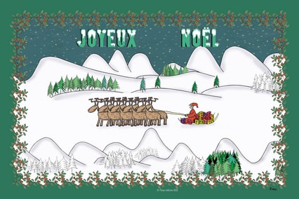 Set de table de Noël