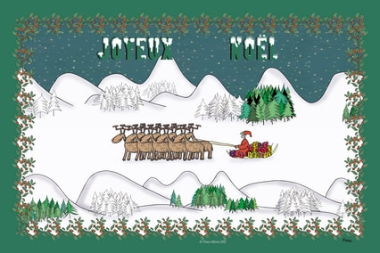 Set de table de Noël