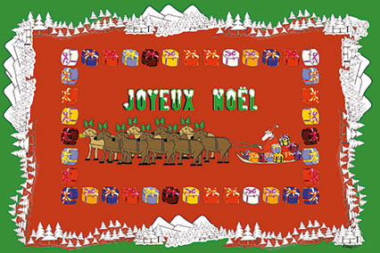 Set de table de Noël