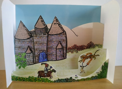 chevalier transi - carte pop-up