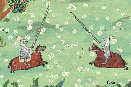 les chevaliers pâquerette - détail