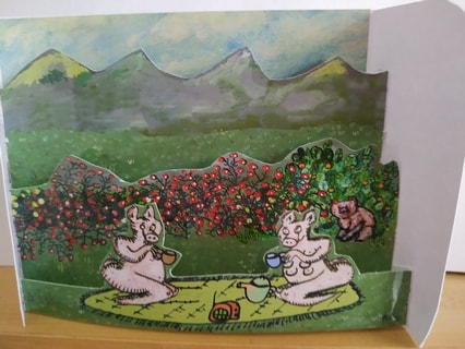 pique-nique romantique - carte pop-up