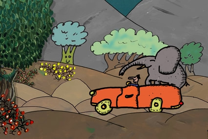 promenade de l'éléphant - détail