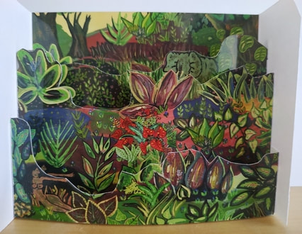 hommage au douanier Rousseau - carte pop-up