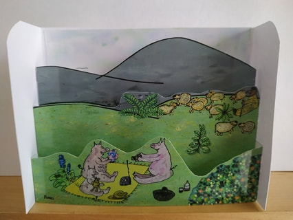 photo de famille - carte pop-up