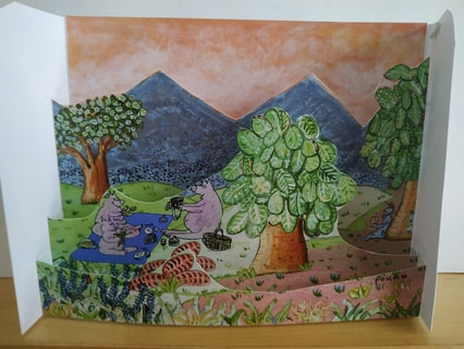 photo de famille - carte pop-up