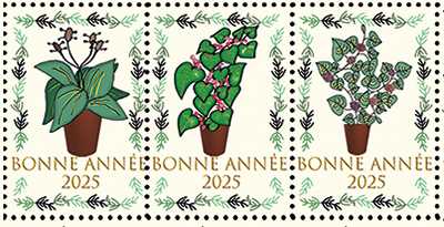 Timbre nouvel an 2025, 3