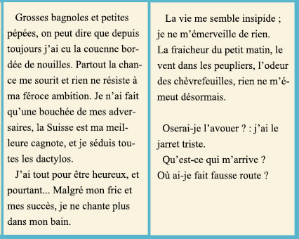 Les 2 premières pages du livre